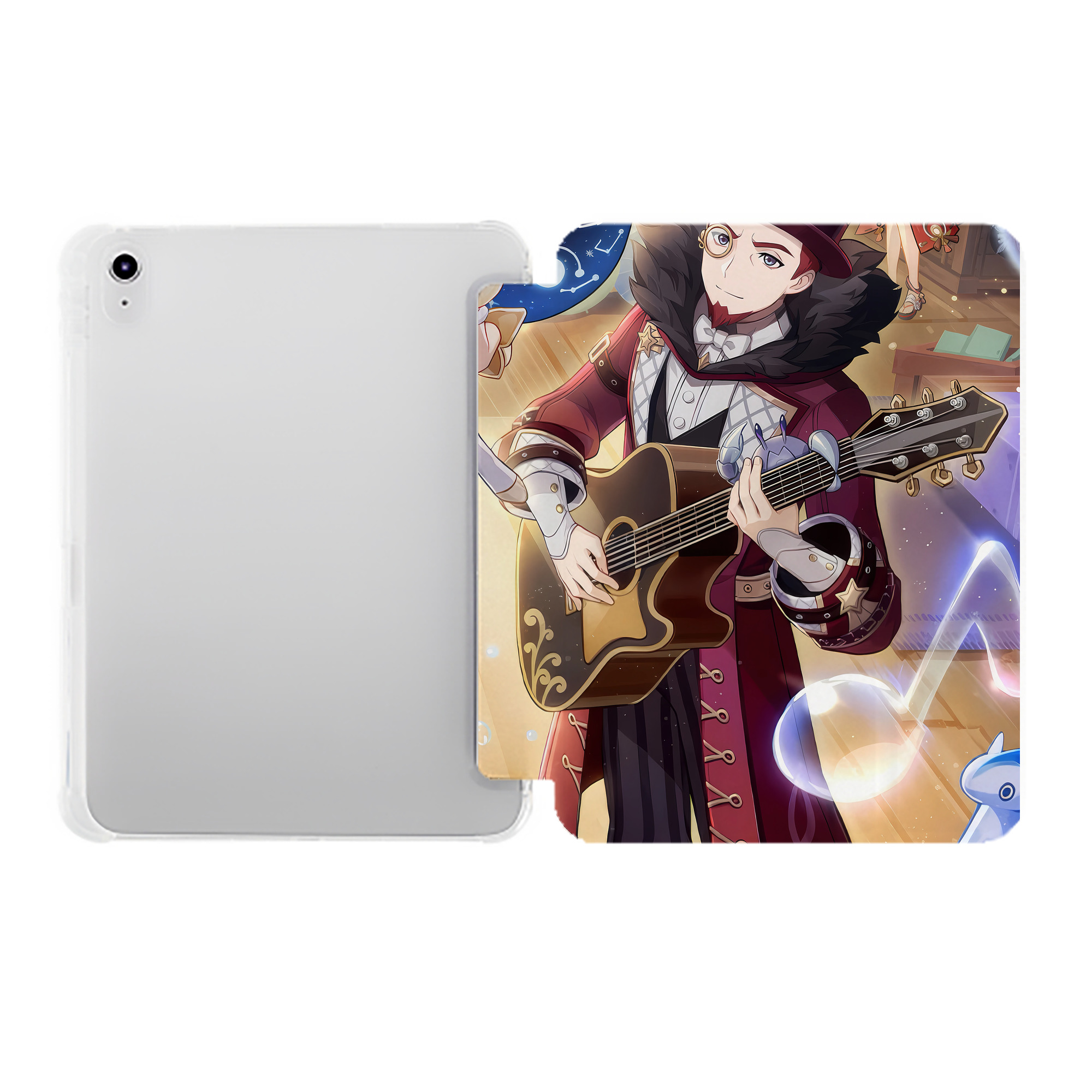 げんし神 genshin IPad ケース ペン収納付き 三つ折りスタンド PUレザー×シリコン 対応機種9.5/10.5/10.9インチ